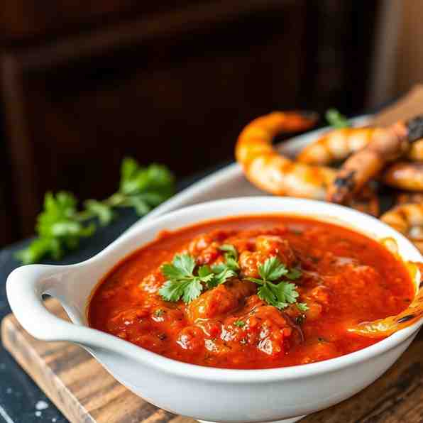 Classic Creole Spicy Tomato Sauce - Easy Recipe for Seafood & Meats